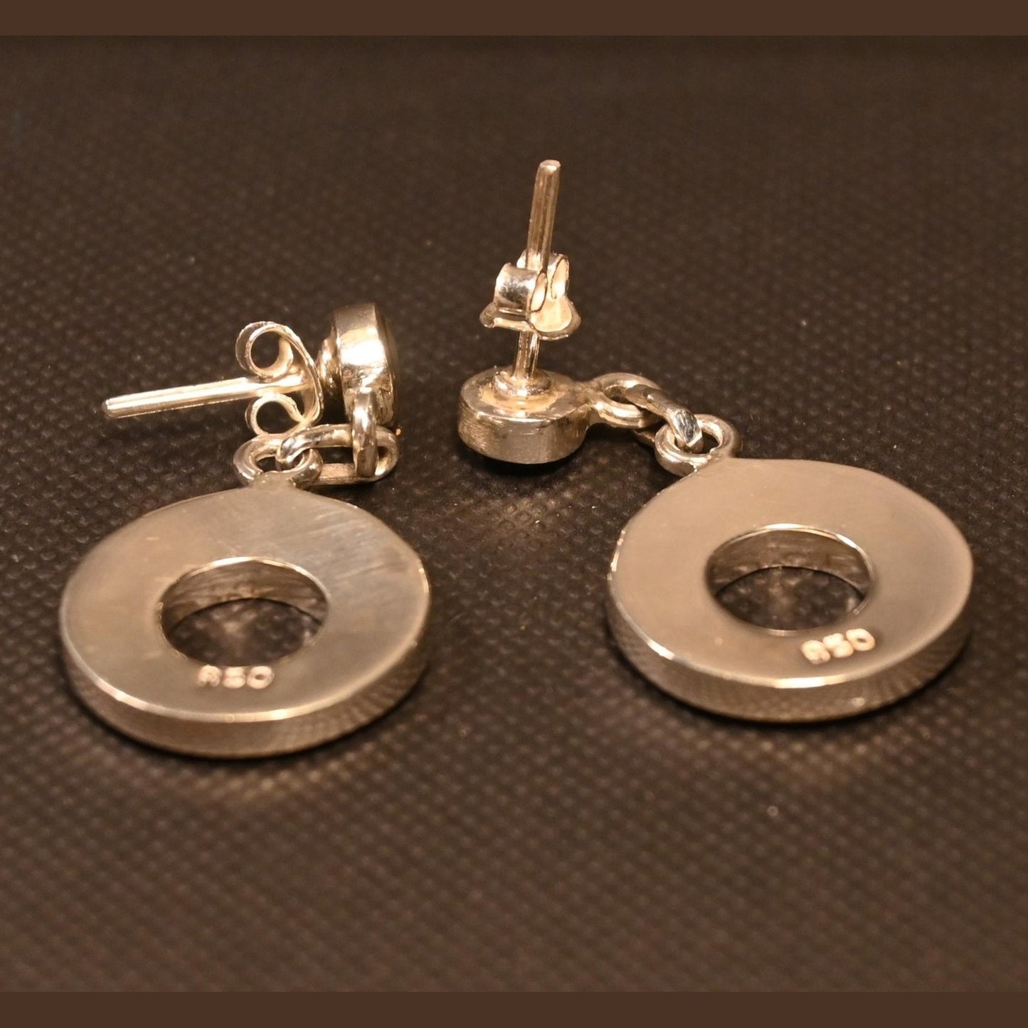 Boucles d'oreilles géométriques en argent 950