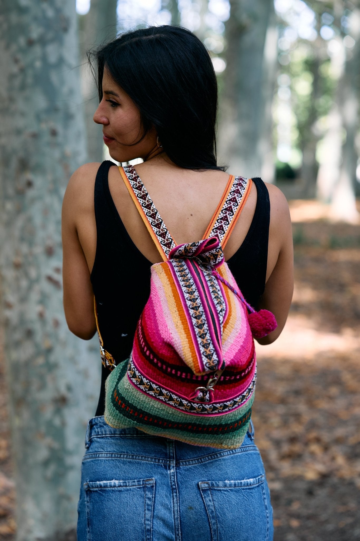 large Peruvian shoulder bag