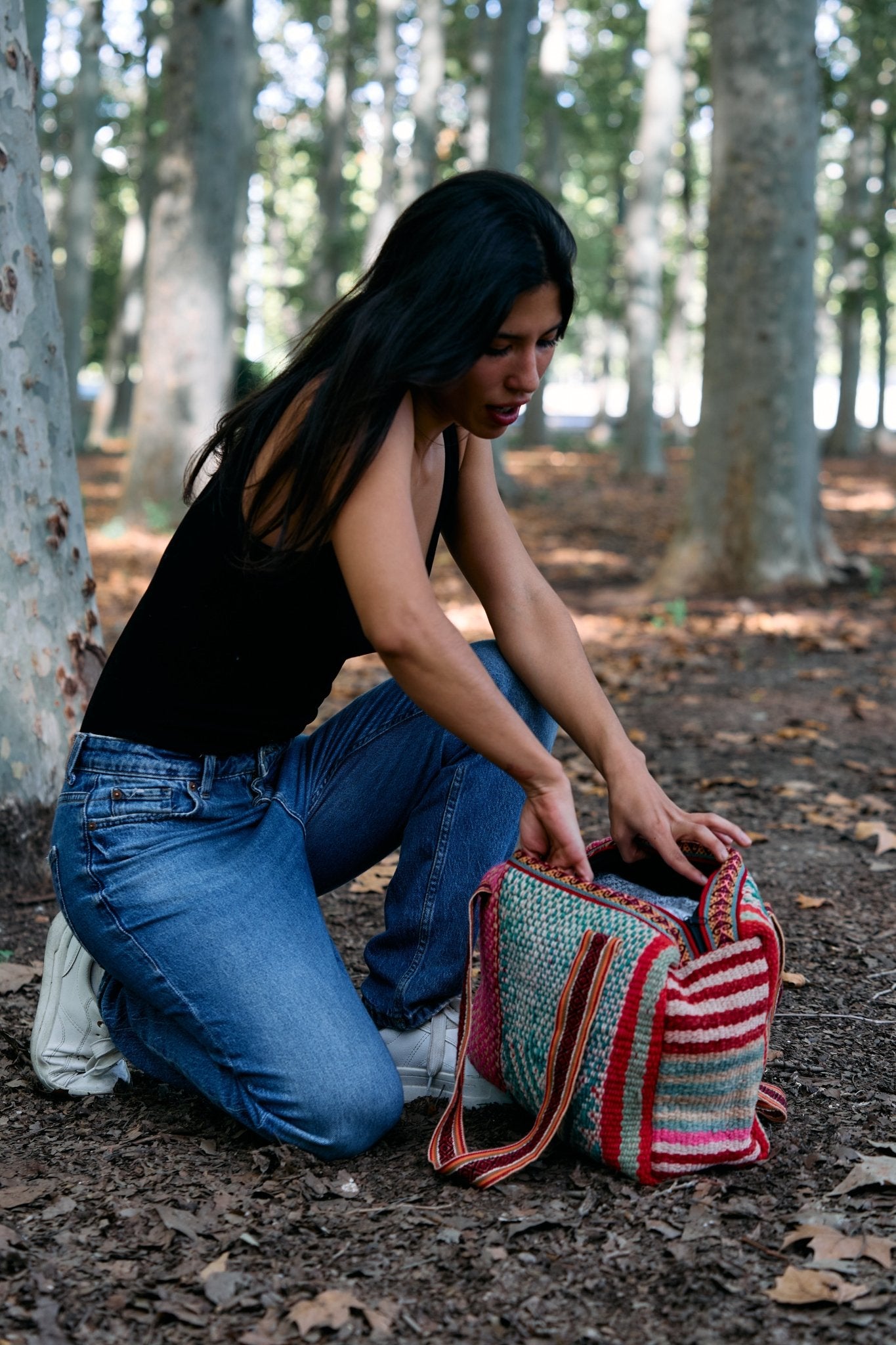 Geometric Pattern Shoulder Bag