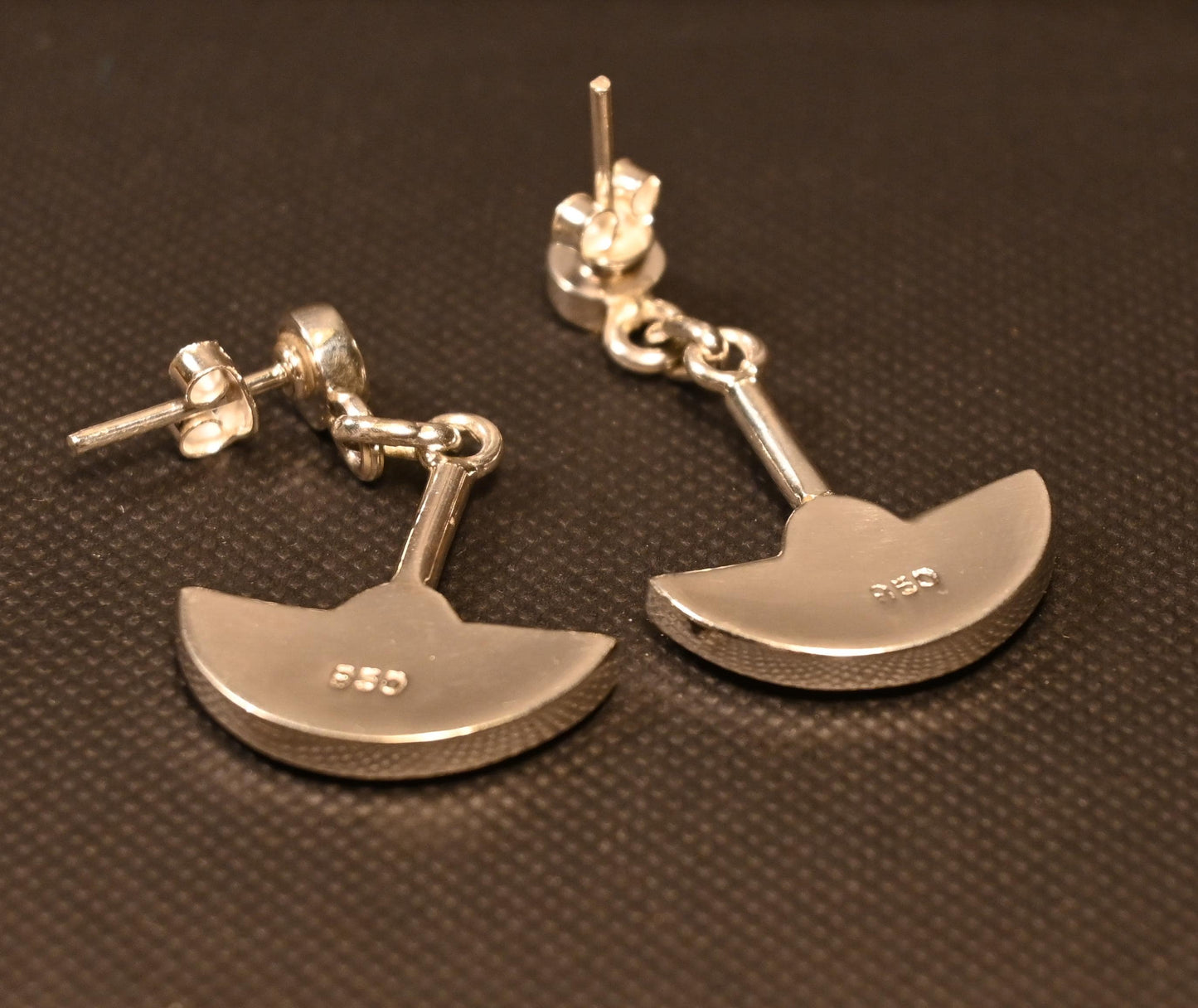 Pendiente Cuchilla Rayos de Sol Plata 950