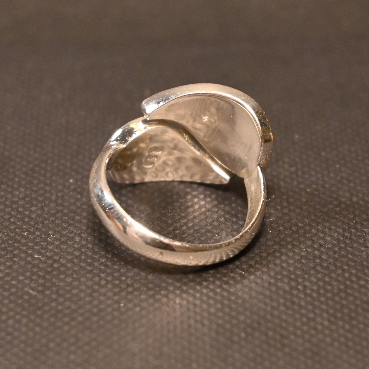 Bague double feuille de coca en argent 950