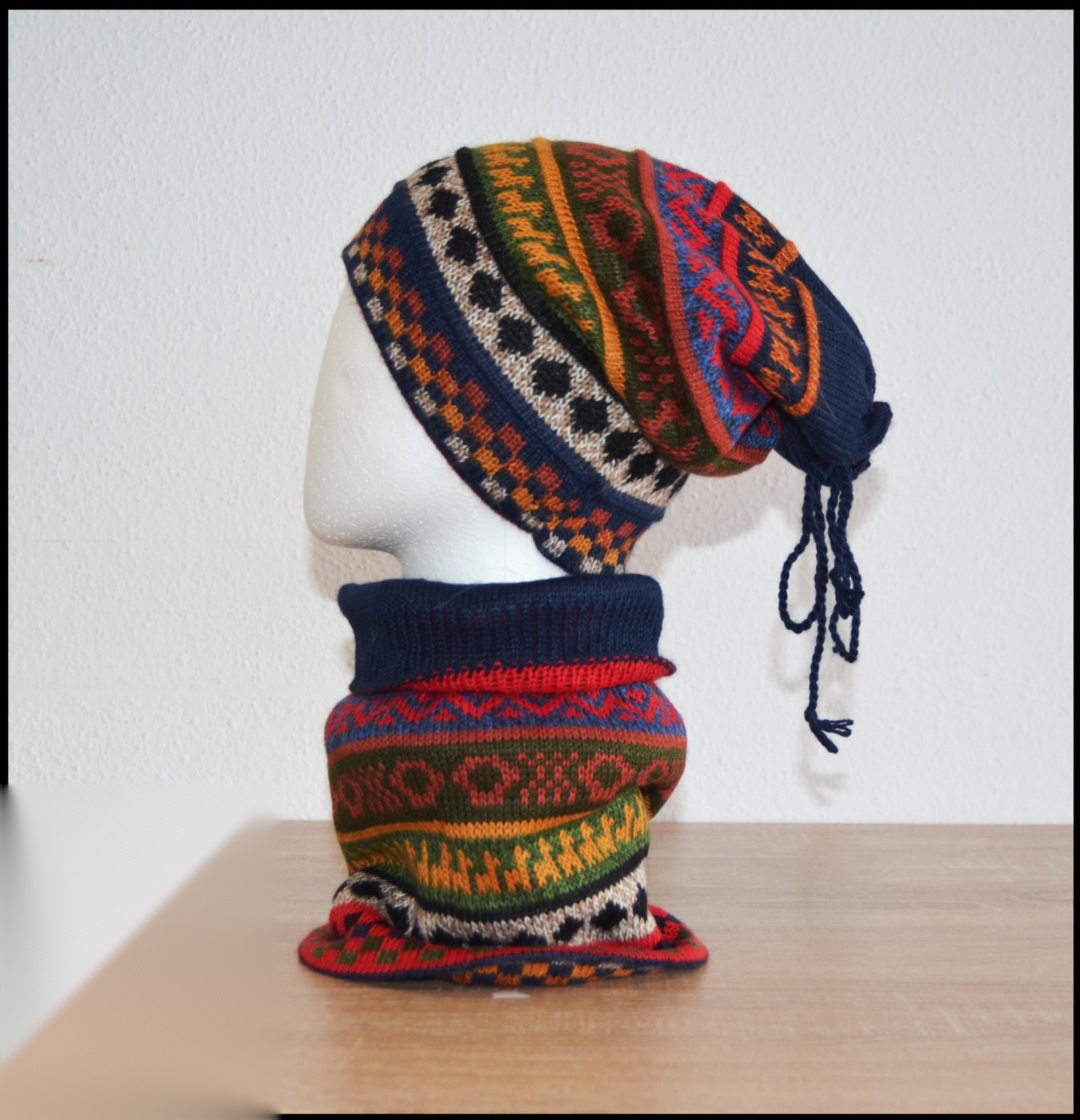 Chullo Buff Baby Alpaca Reversible