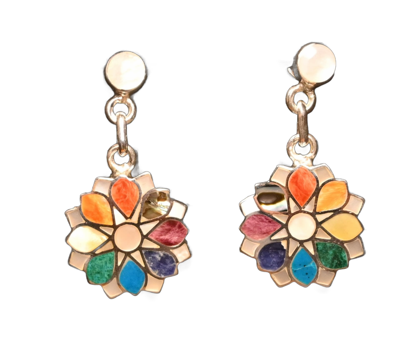Aros Flor Gardenia Plata