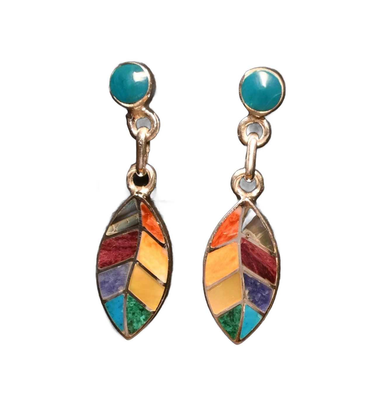 Aretes Hoja de Coca Plata