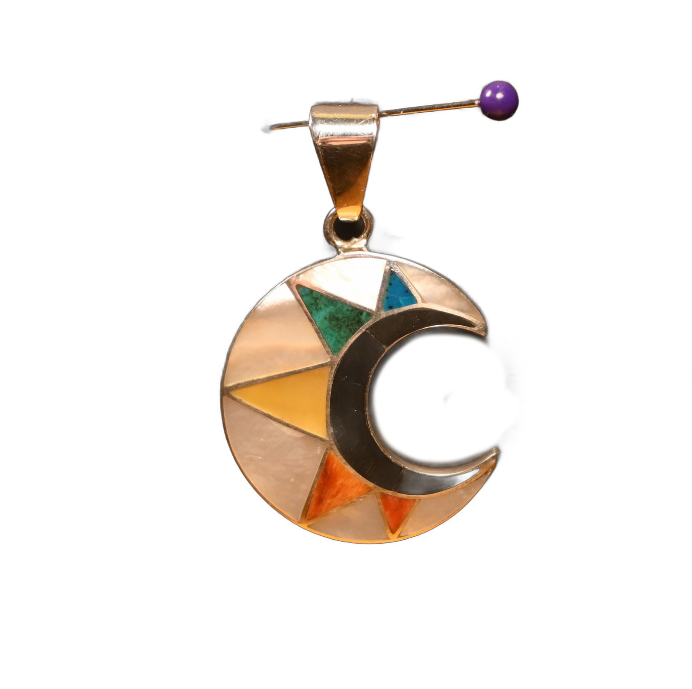 Colgante Luna Plata 950