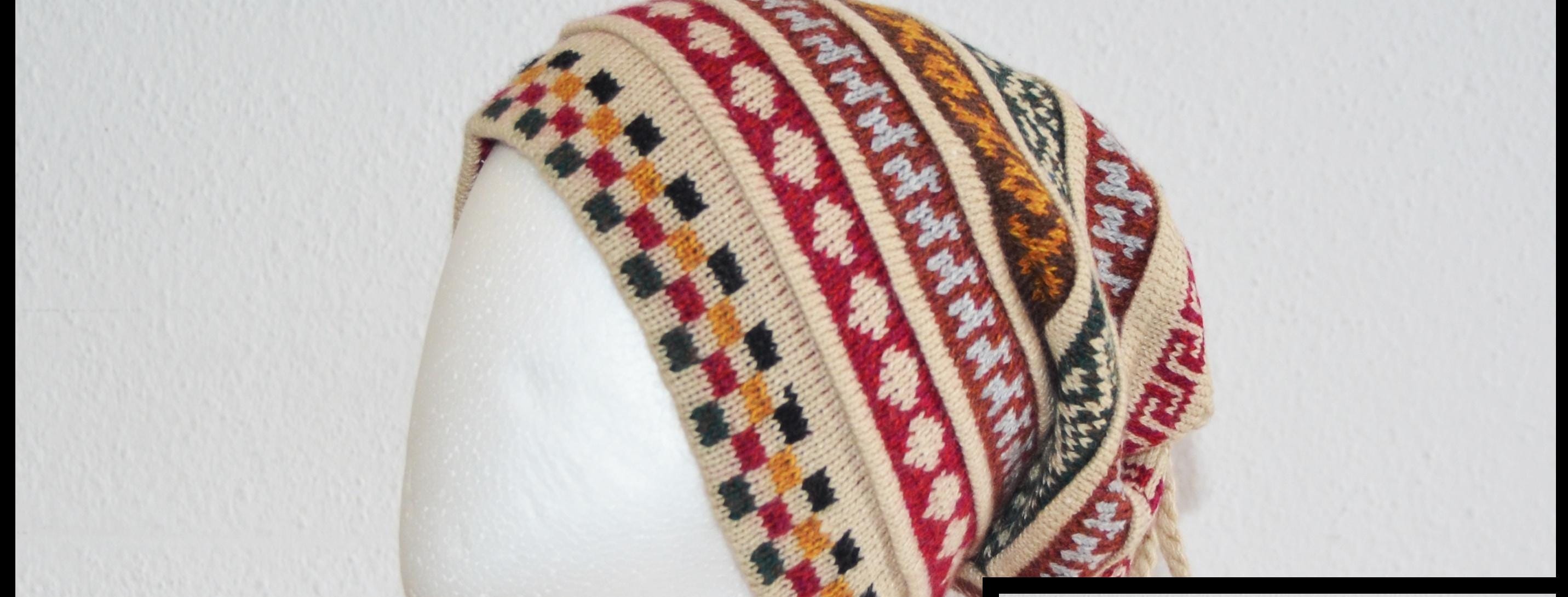 Chullo Buff Baby Alpaca Reversible