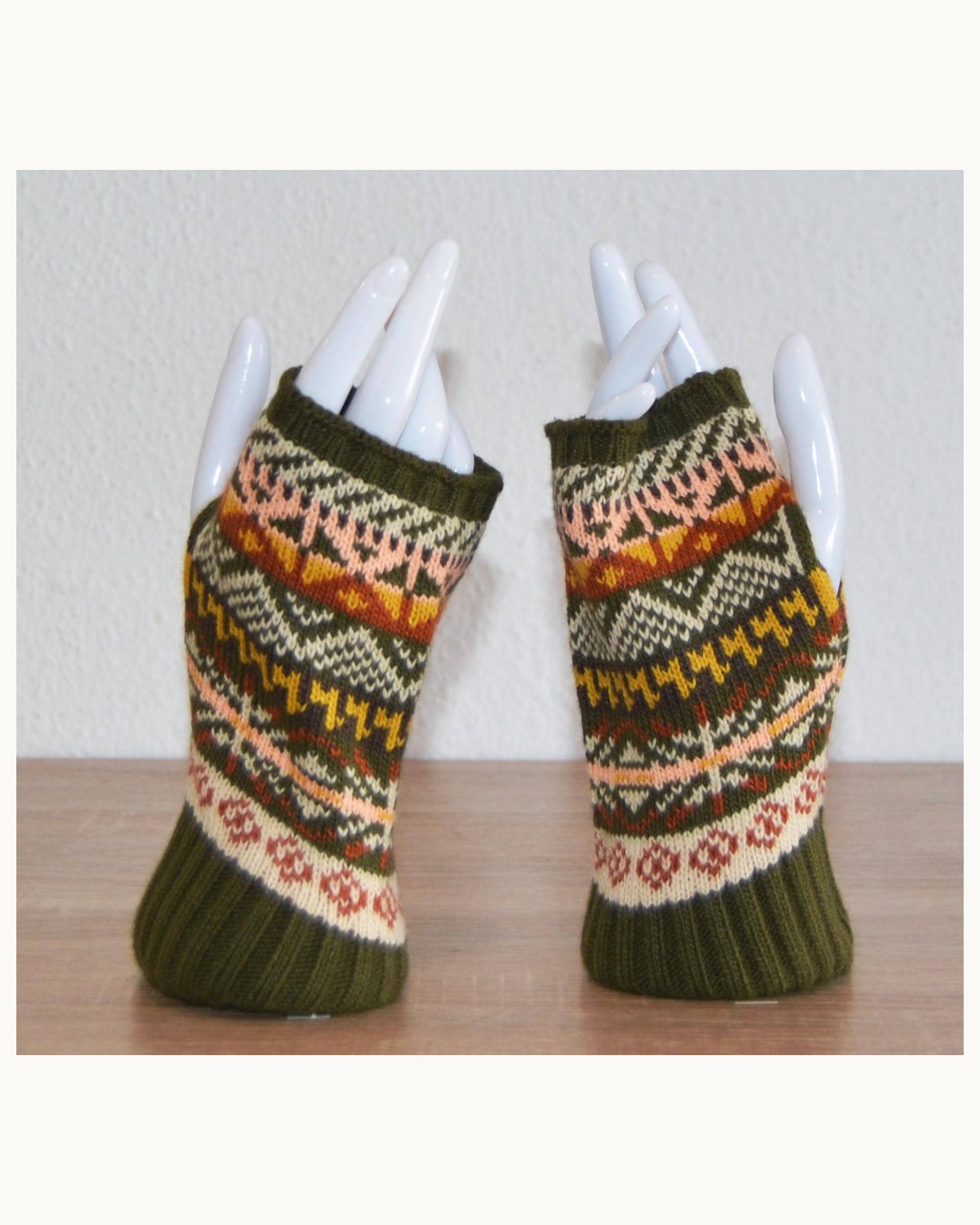 Guantes de Alpaca Sin Dedos
