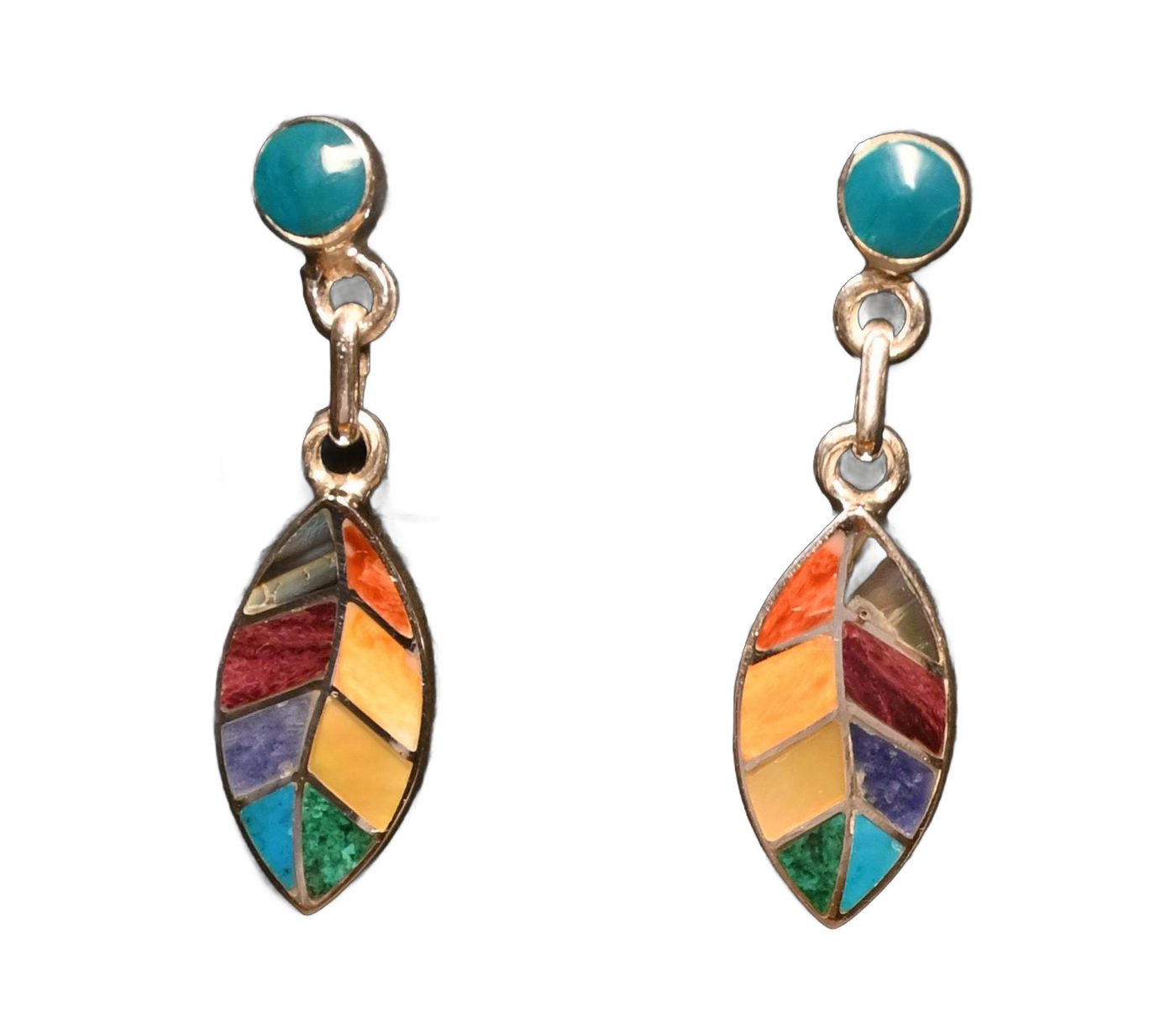 Aretes Hoja de Coca Plata