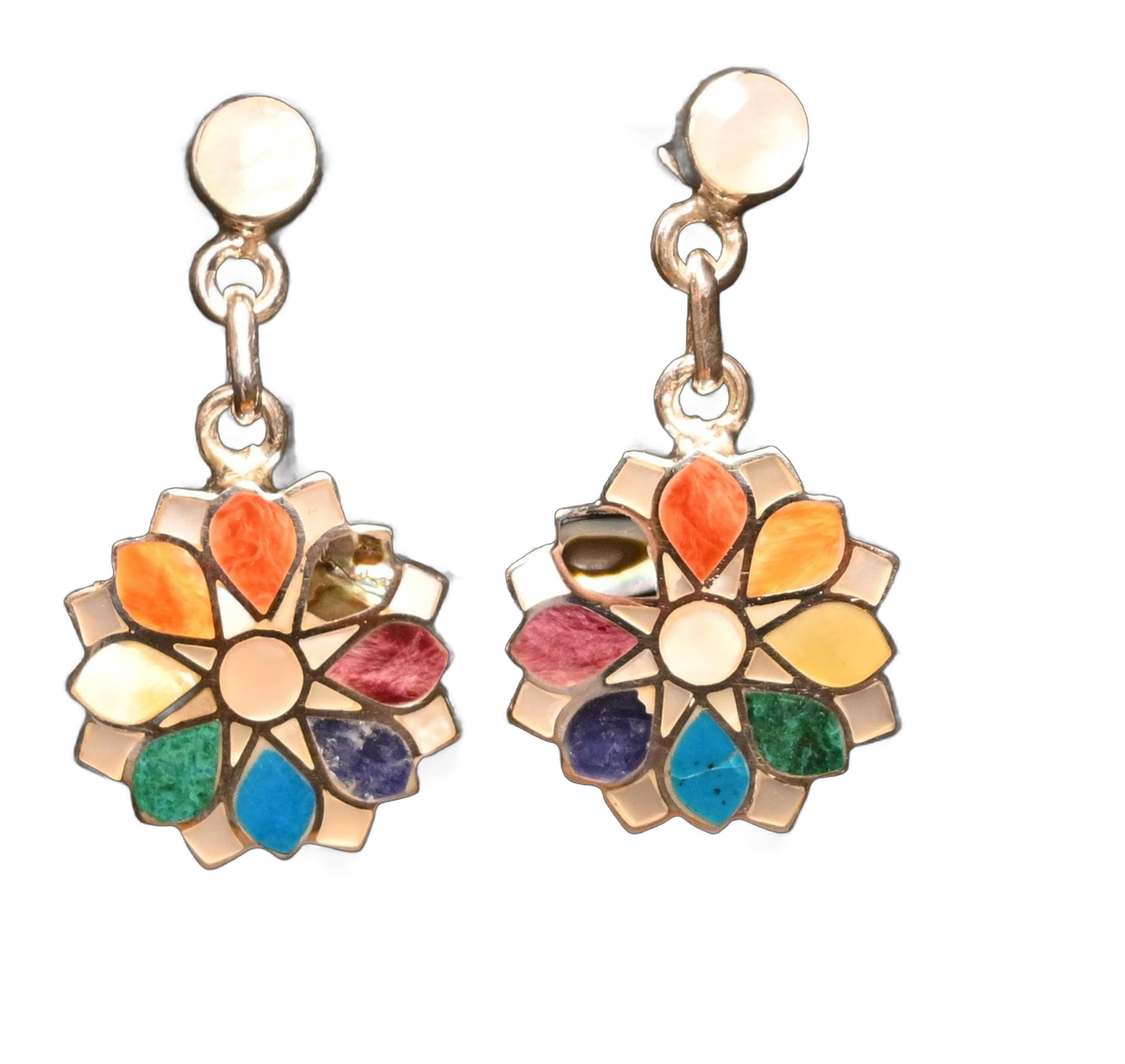 Aros Flor Gardenia Plata