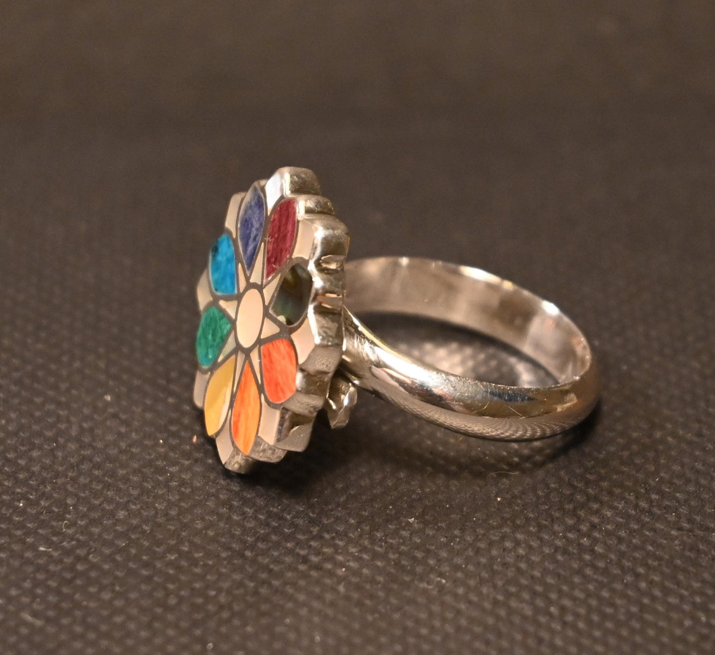 Anillo Flor Gardenia Plata 950