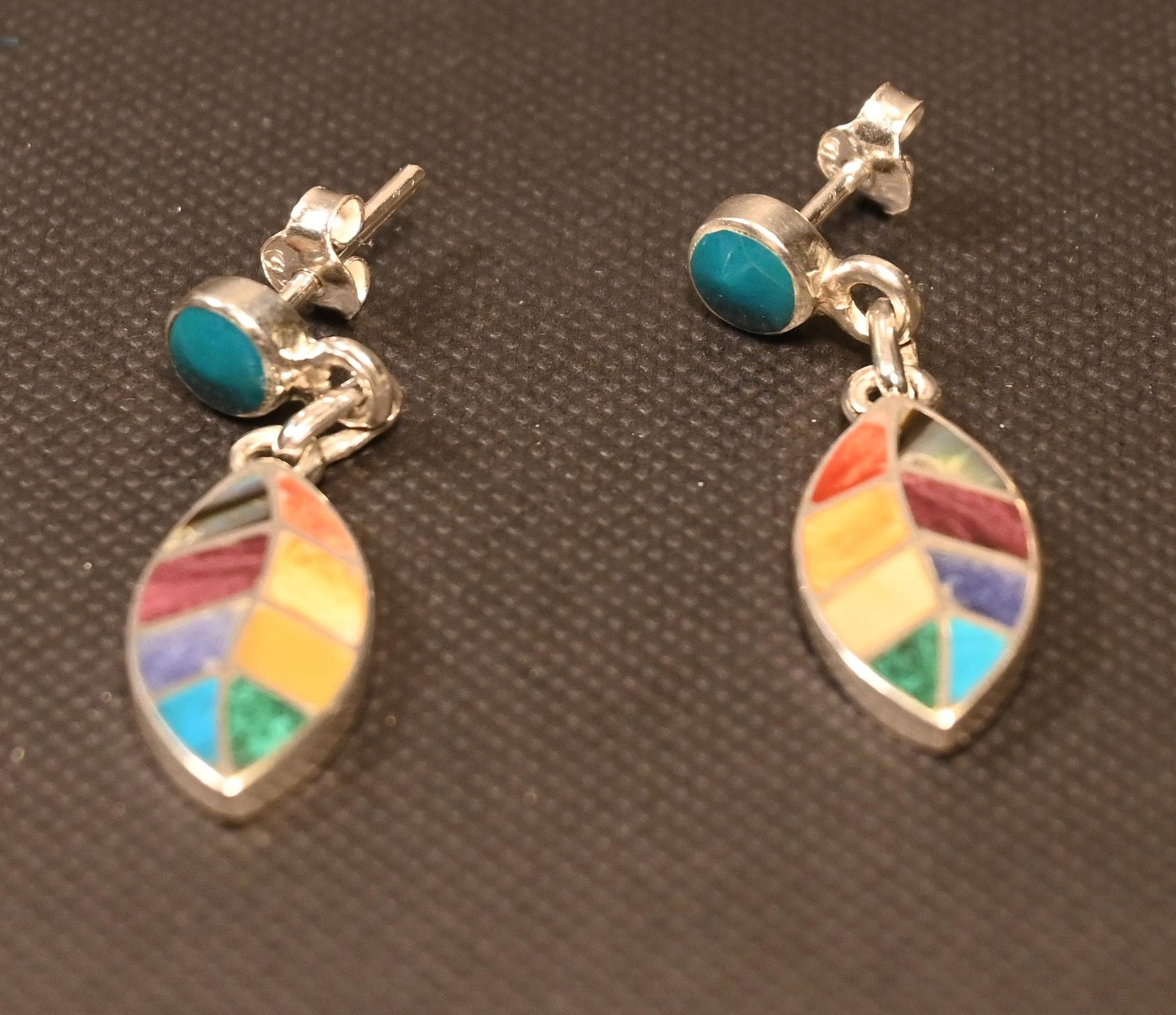 Coca Leaf Earrings 950 Silver