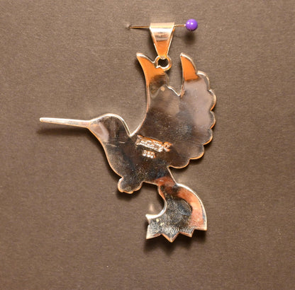 Colgante Colibrí Plata 950