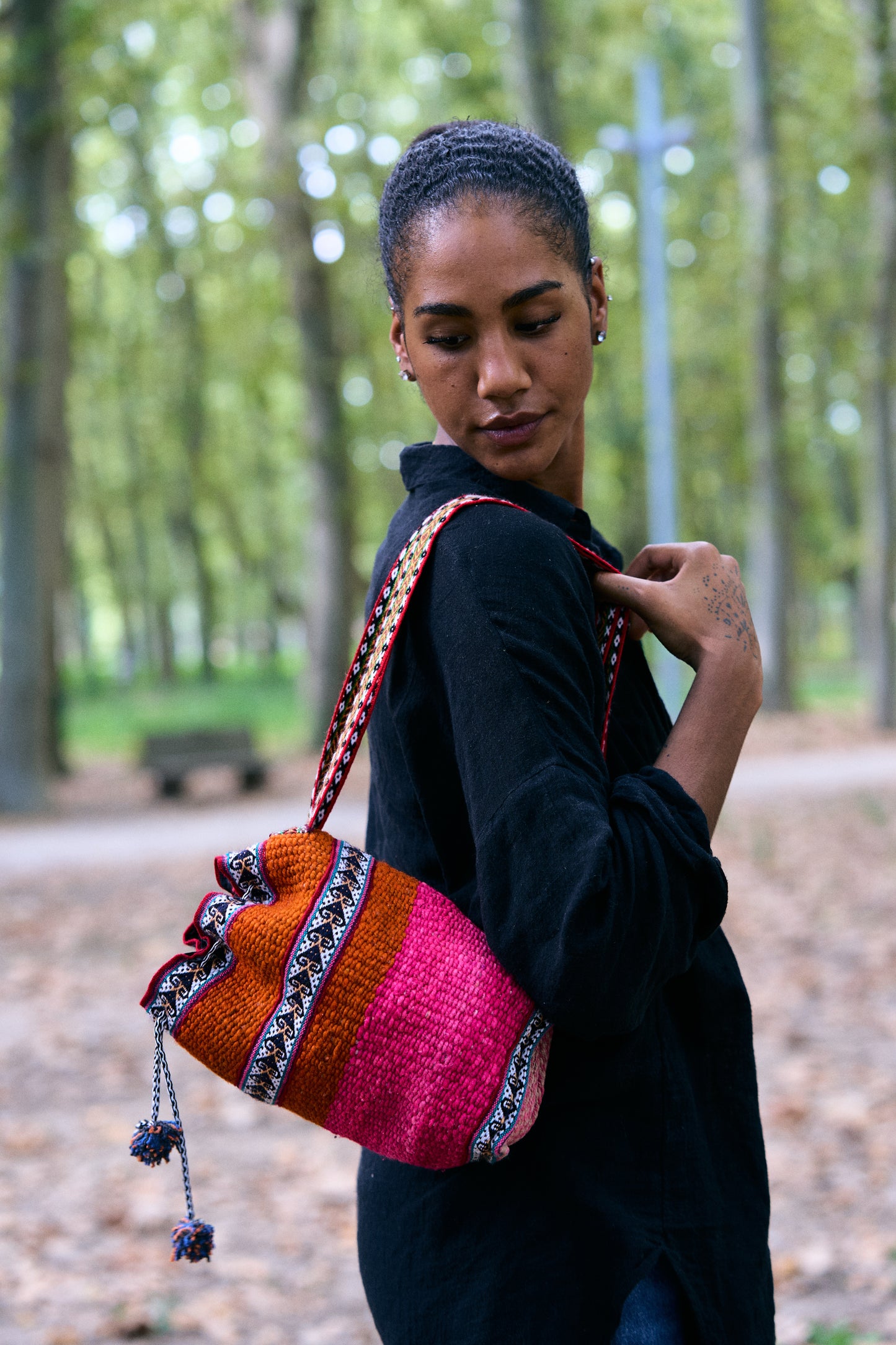 Medium Peruvian crossbody bag