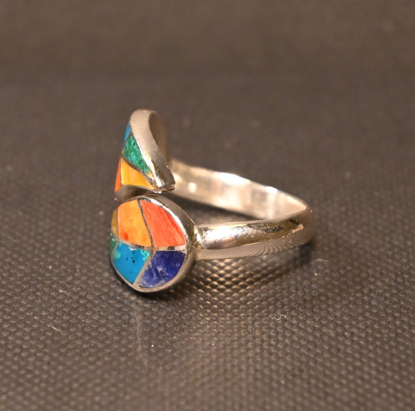 Anillo Doble Hoja de Coca Plata 950