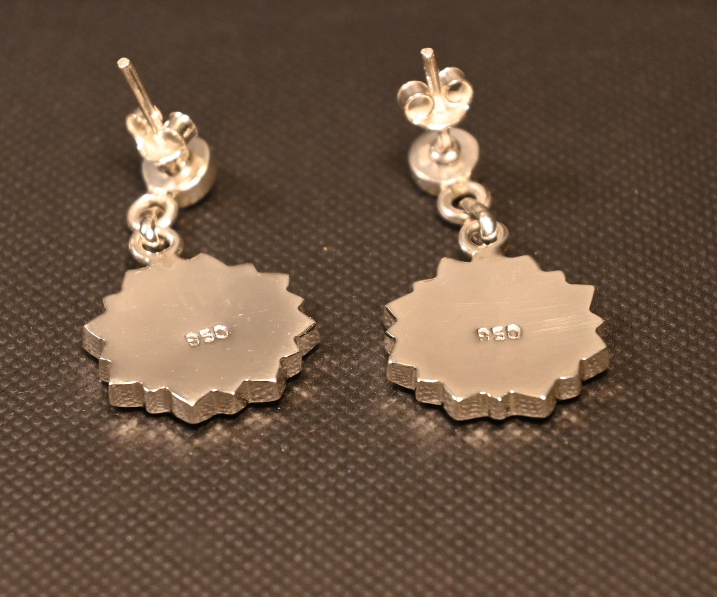 Gardenia Flower Earrings Silver 950
