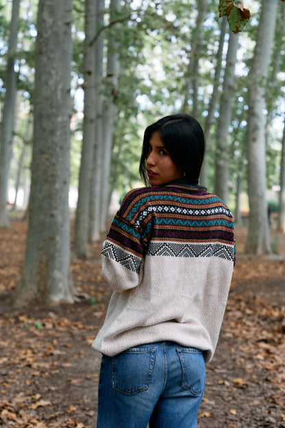 Peruvian alpaca Inca sweater