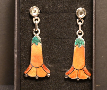 Cantuta Flower Earrings Silver 950