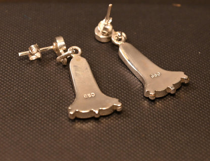 Cantuta Flower Earrings Silver 950