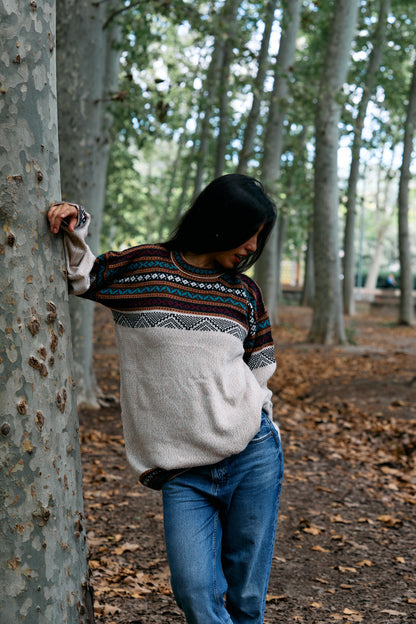 Peruvian alpaca Inca sweater