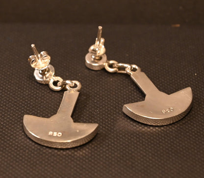 Pendientes Cuchilla Calendario Plata 950