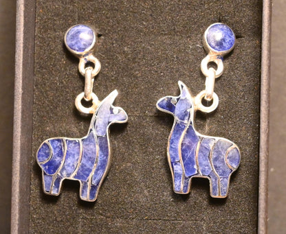 Llama Earrings 950 Silver
