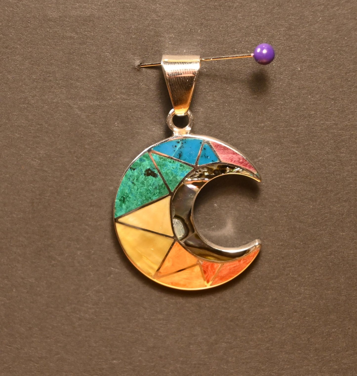 Colgante Luna Plata 950