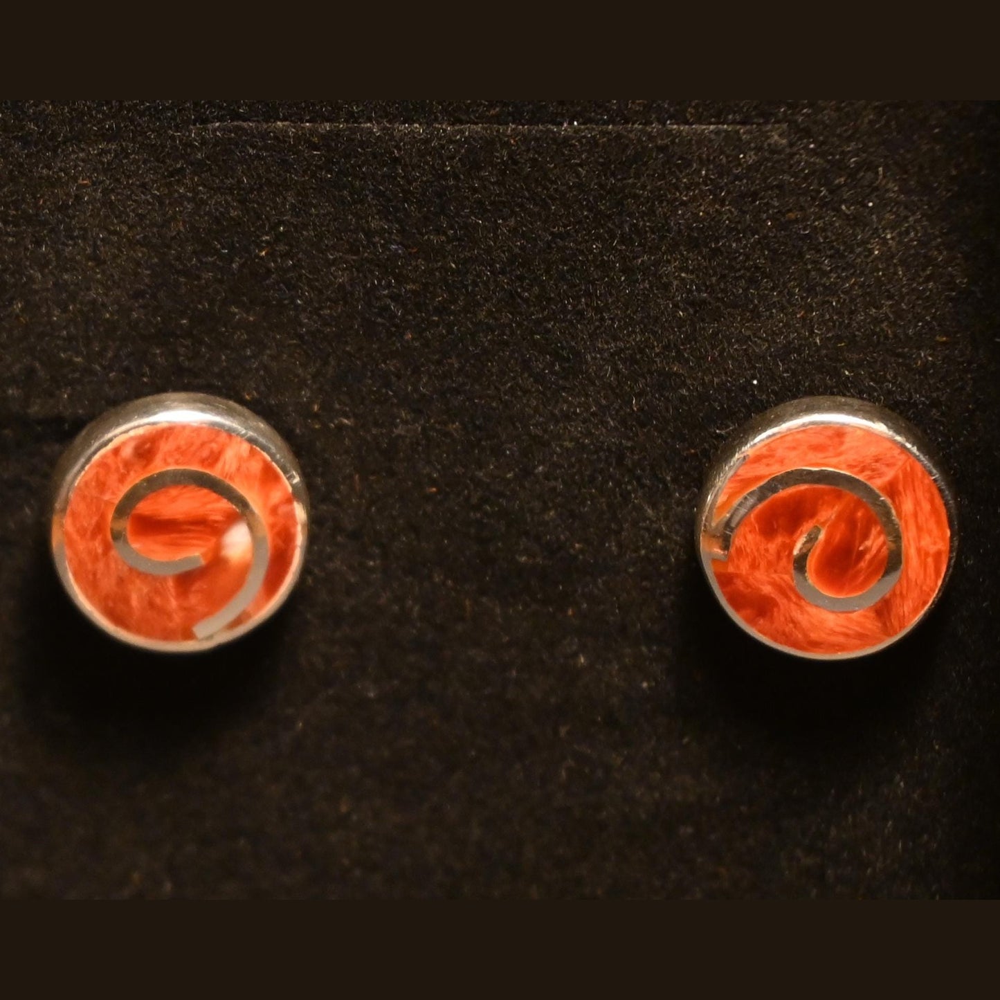 Spiralohrringe aus 950er Silber