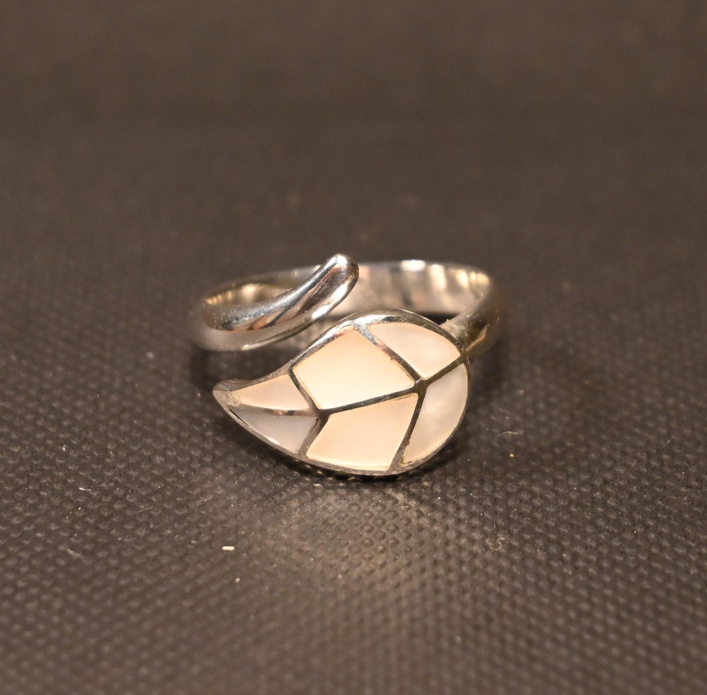 Anillo Única Hoja de Coca Plata 950