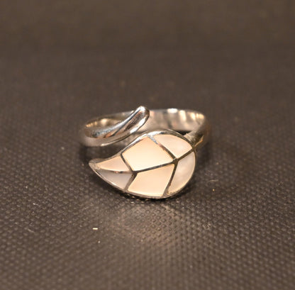 Anillo Única Hoja de Coca Plata 950