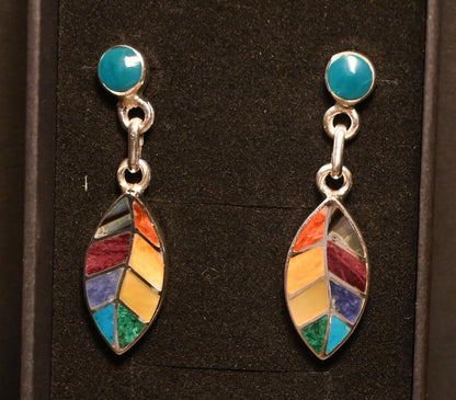 Coca Leaf Earrings 950 Silver