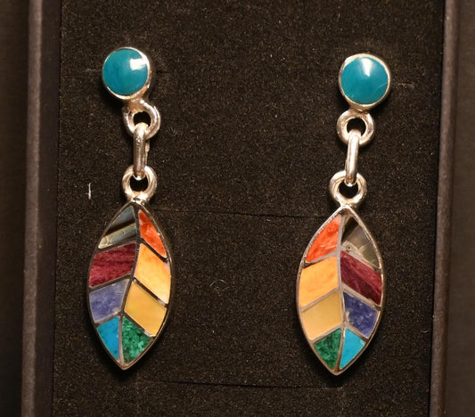 Coca Leaf Earrings 950 Silver