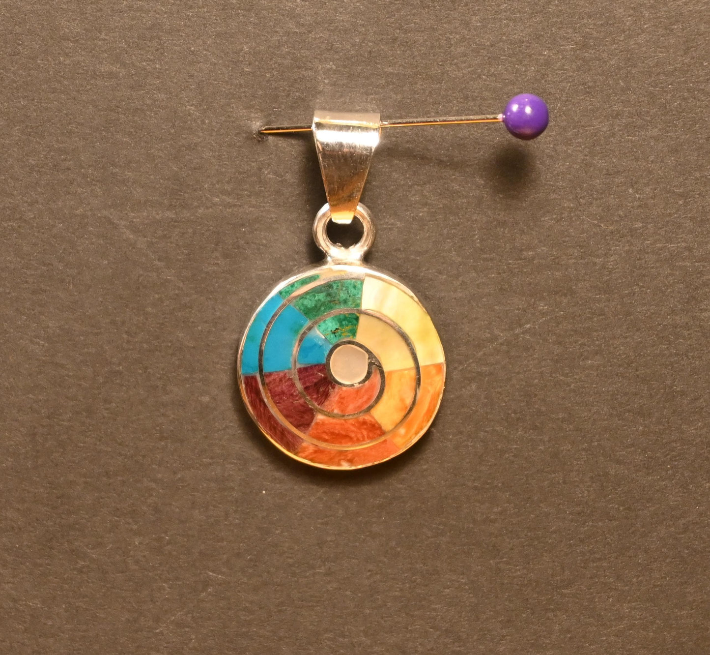 Spiral Pendant 950 Silver