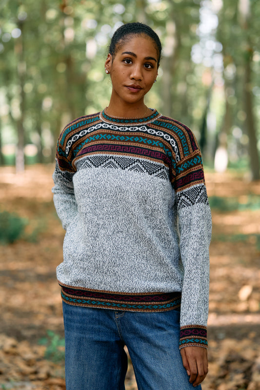 Peruvian alpaca Inca sweater