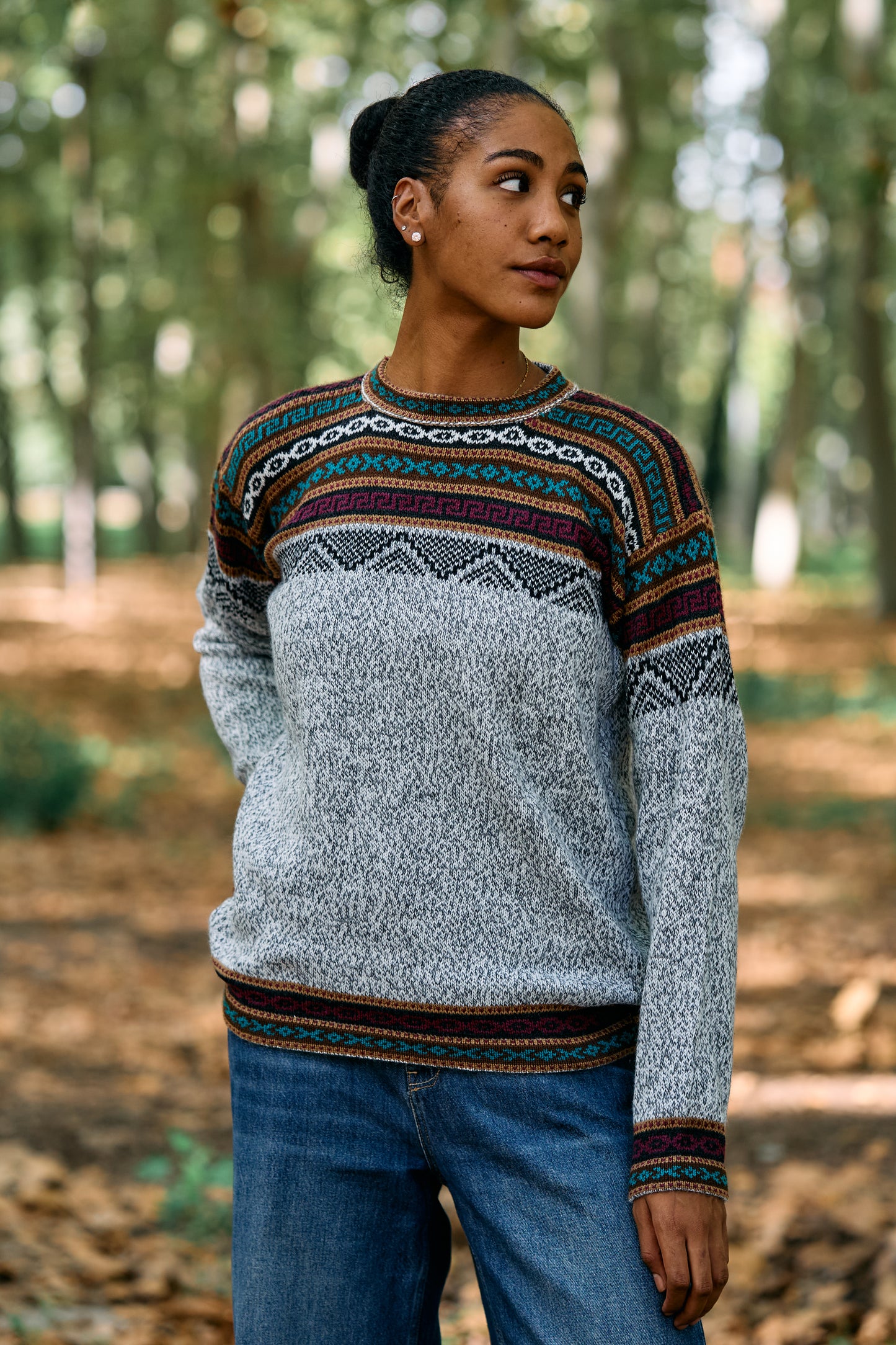 Peruvian alpaca Inca sweater