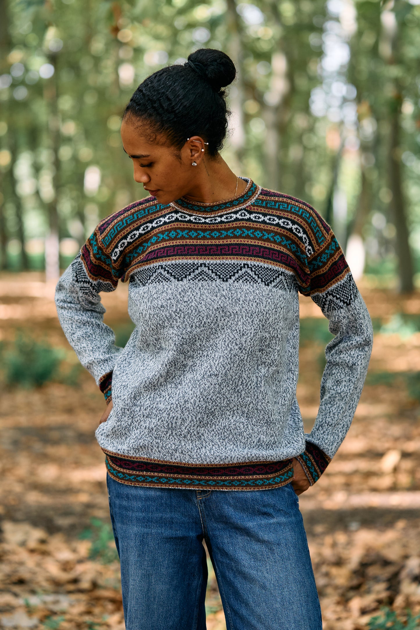 Peruvian alpaca Inca sweater