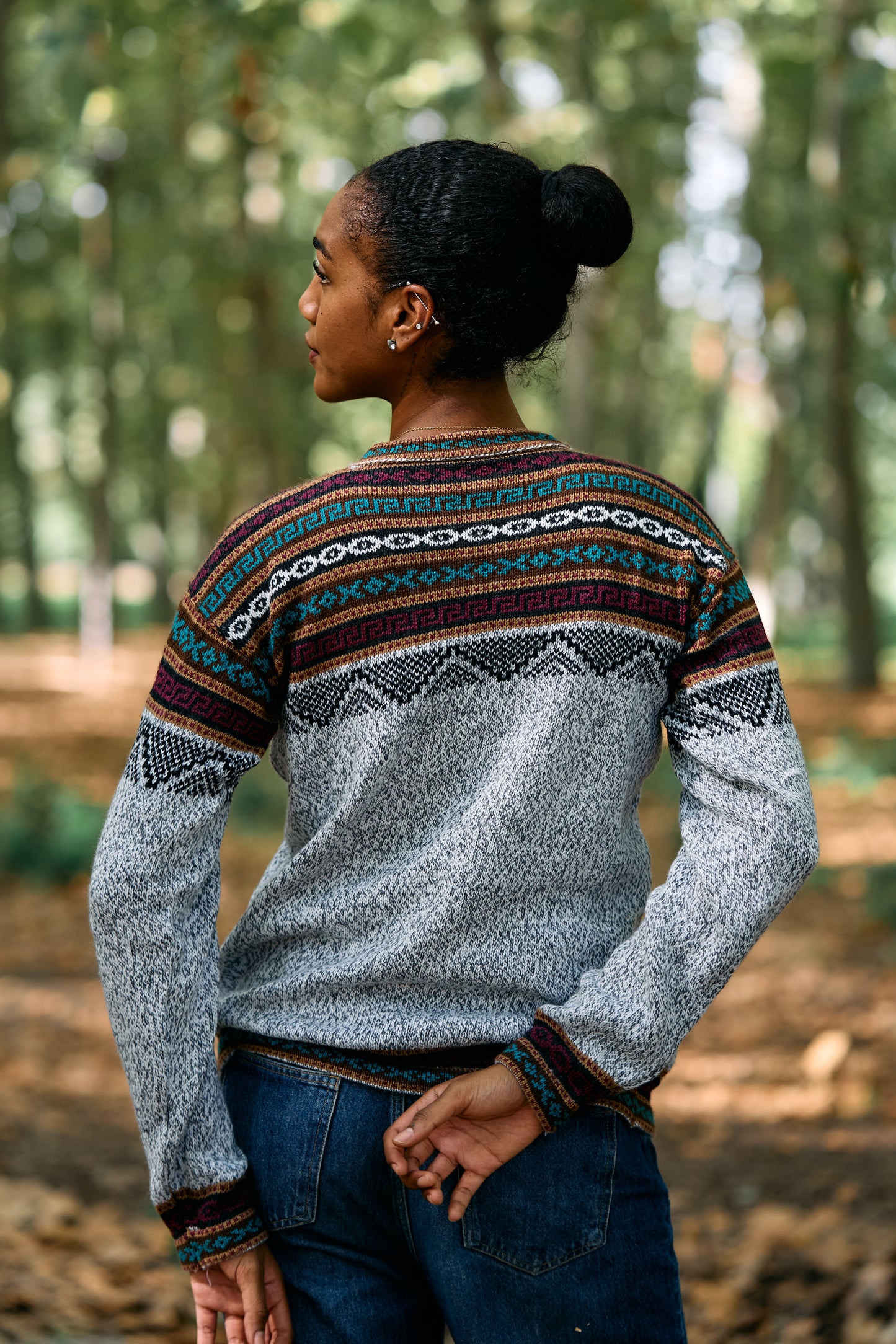 Peruvian alpaca Inca sweater