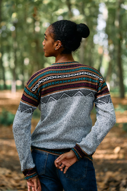 Peruvian alpaca Inca sweater