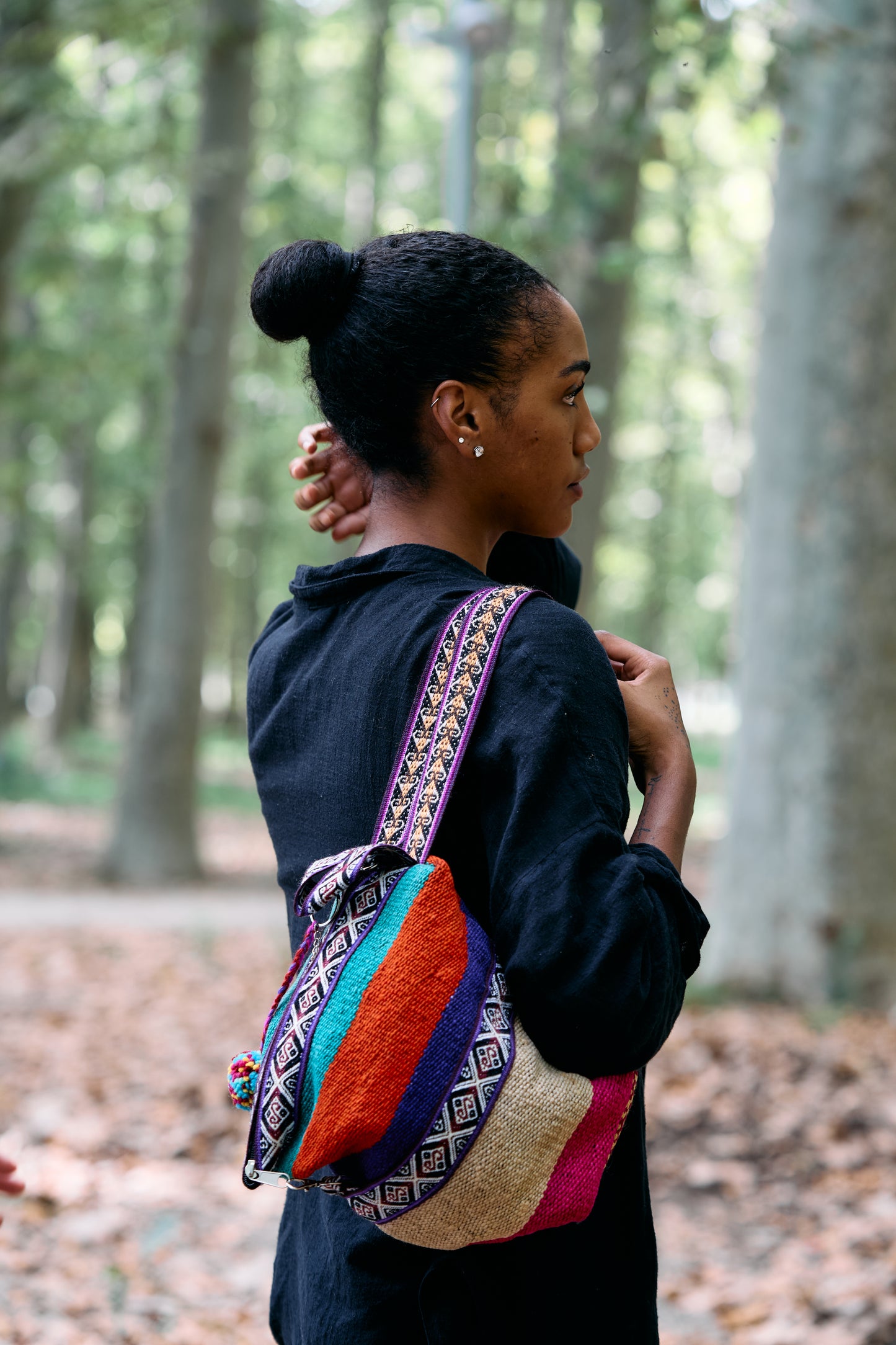 large Peruvian shoulder bag
