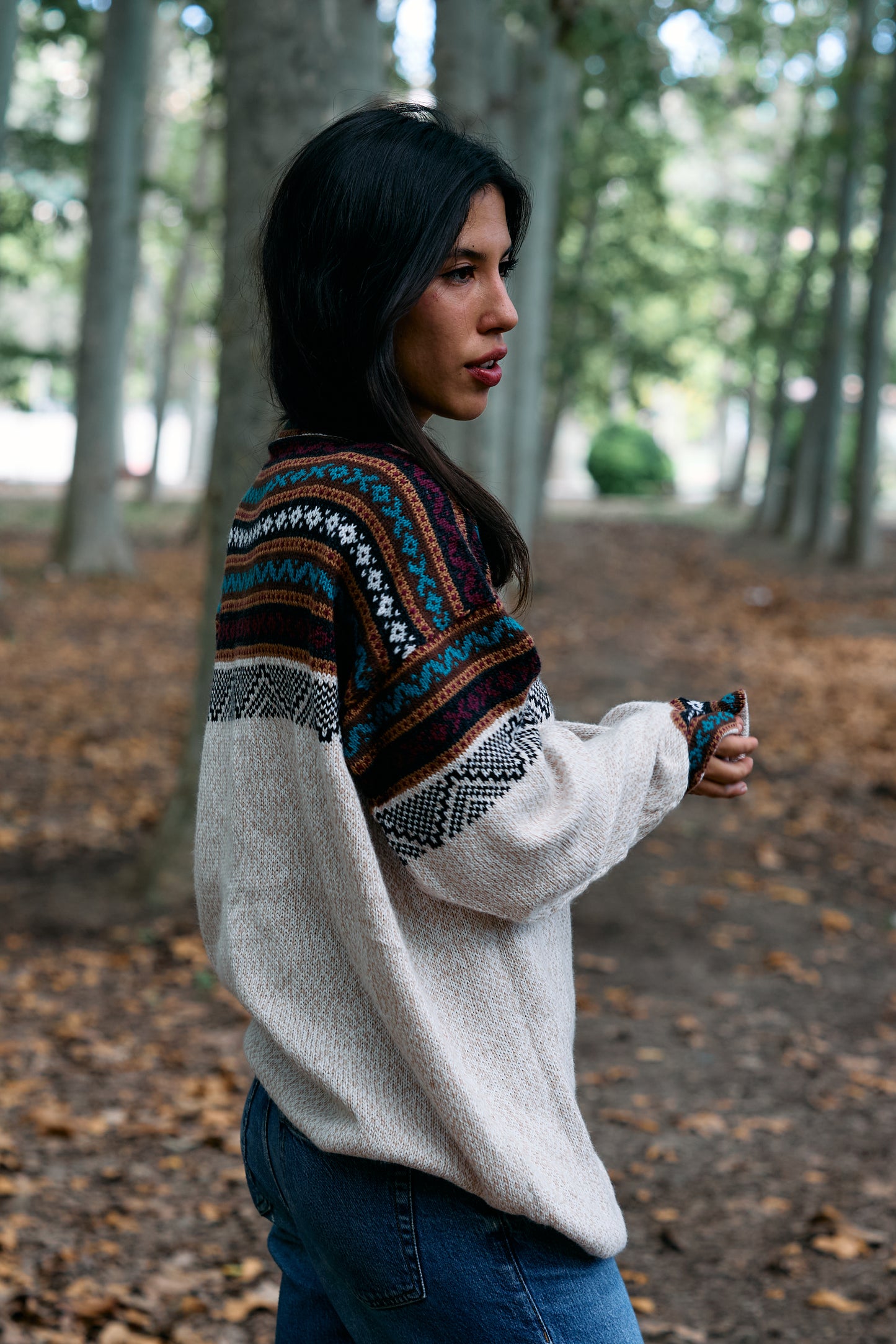 Peruvian alpaca Inca sweater