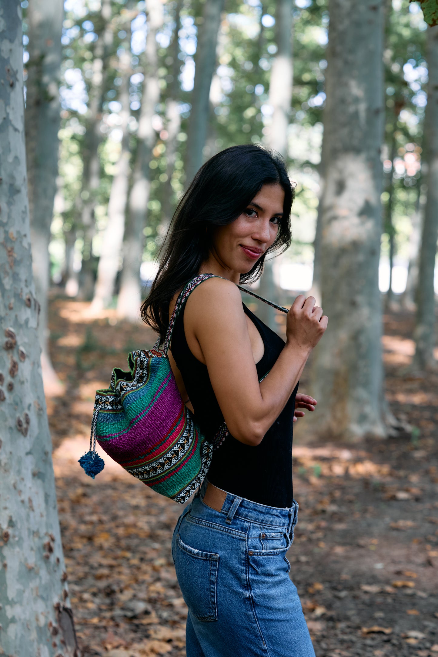 Medium Peruvian crossbody bag