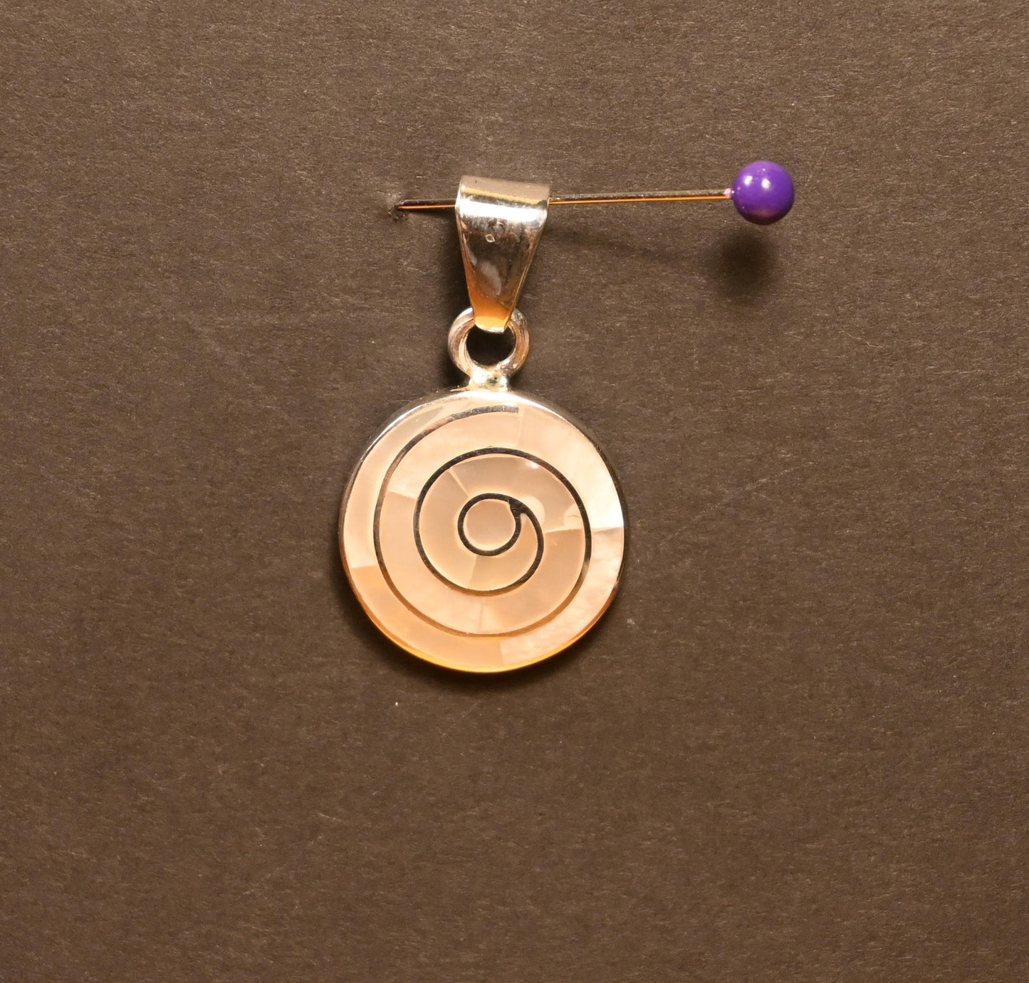Spiral Pendant 950 Silver