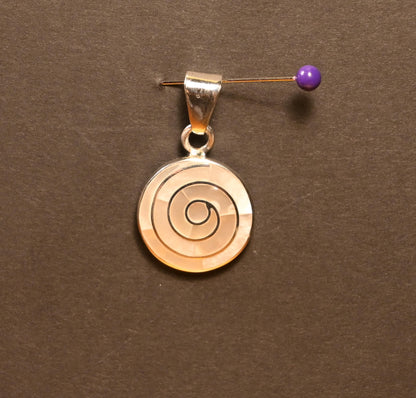 Spiral Pendant 950 Silver