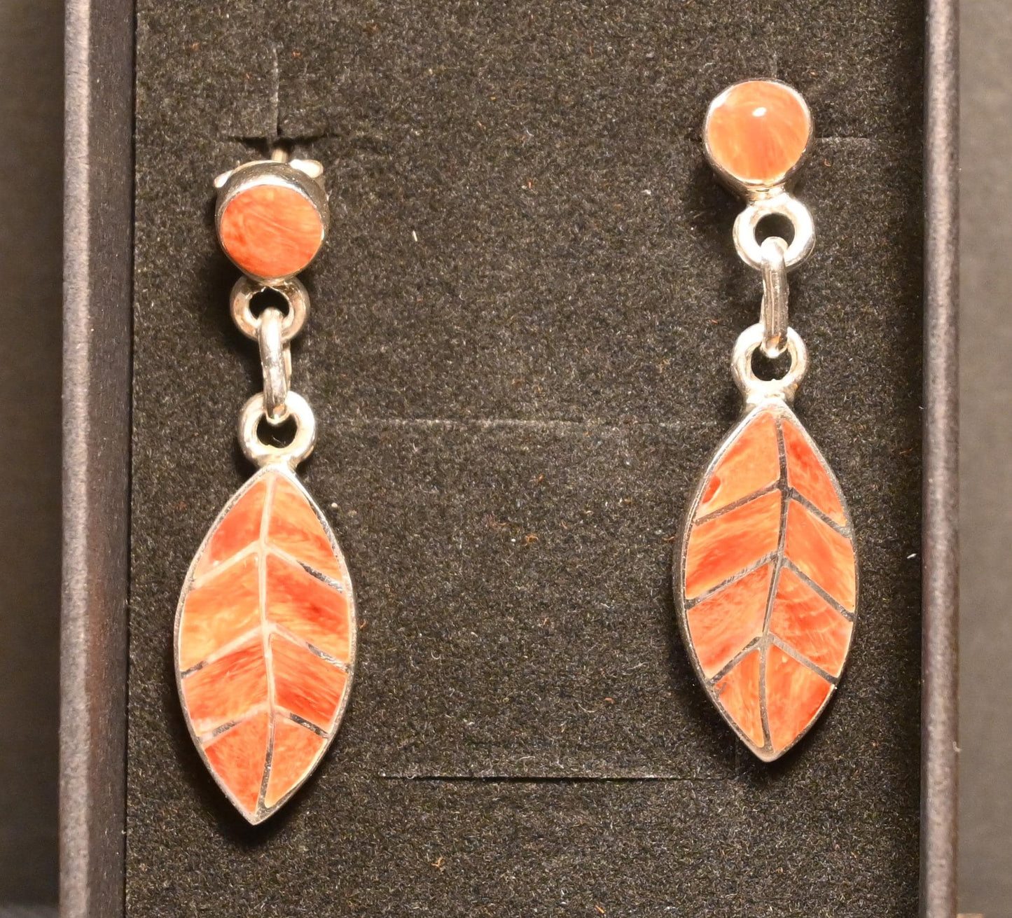 Coca Leaf Earrings 950 Silver