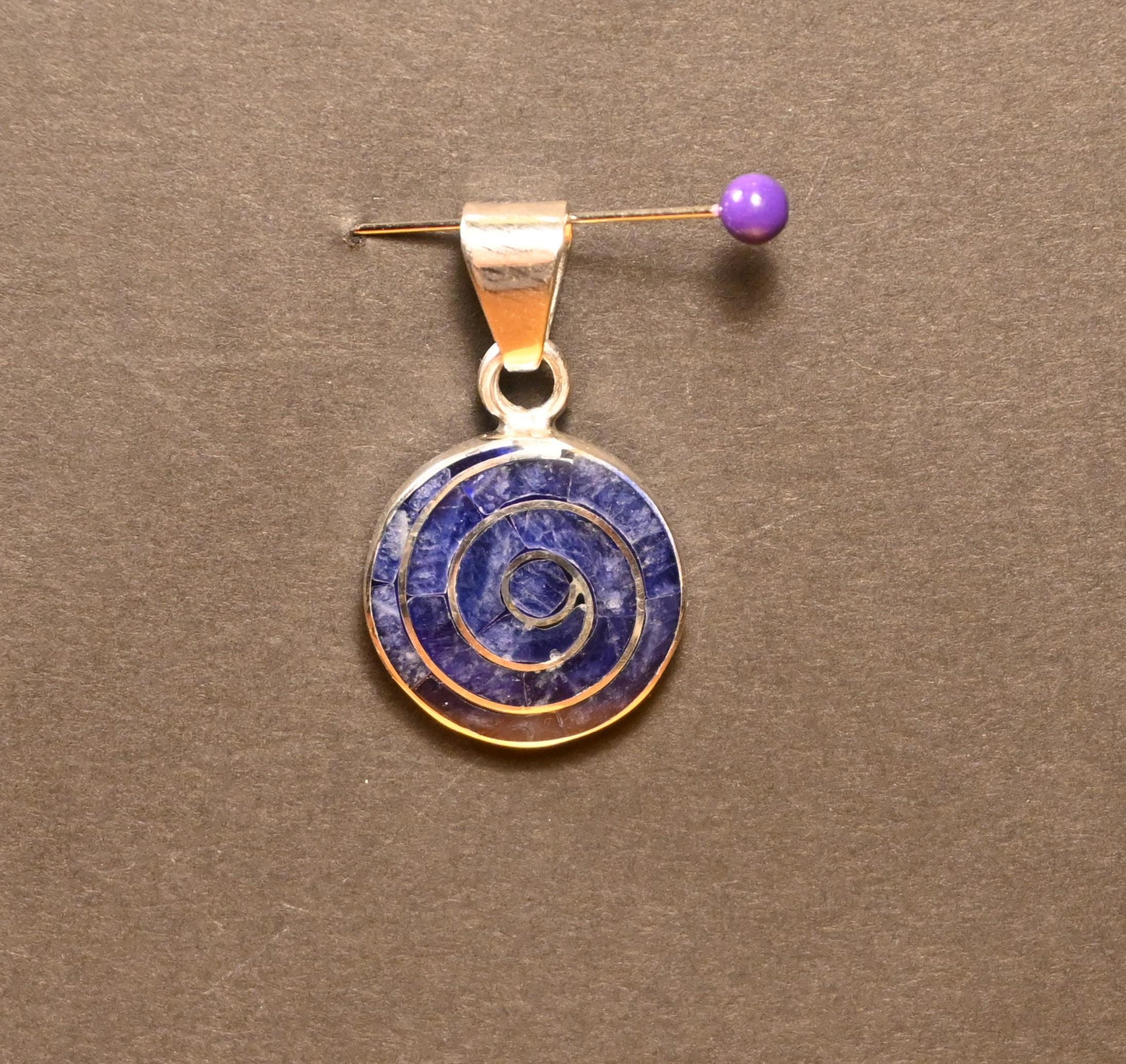 Spiral Pendant 950 Silver