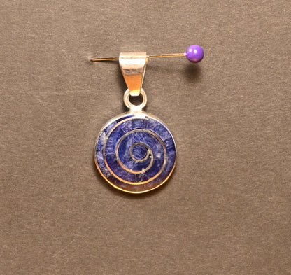 Spiral Pendant 950 Silver
