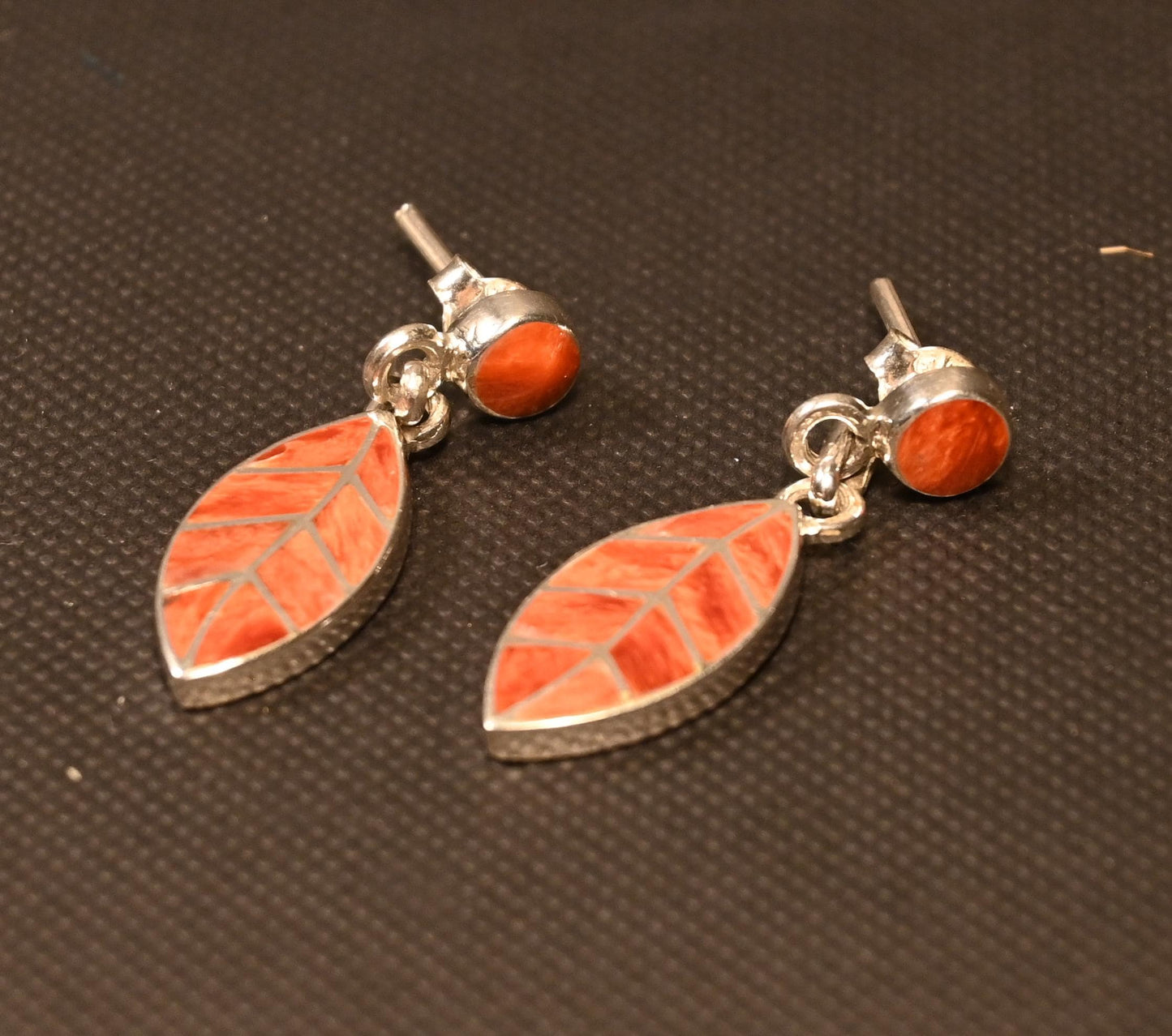 Coca Leaf Earrings 950 Silver