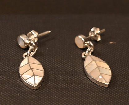 Coca Leaf Earrings 950 Silver