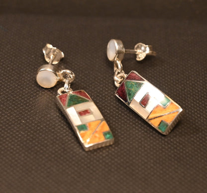 Pendientes Calendario Inka Plata 950