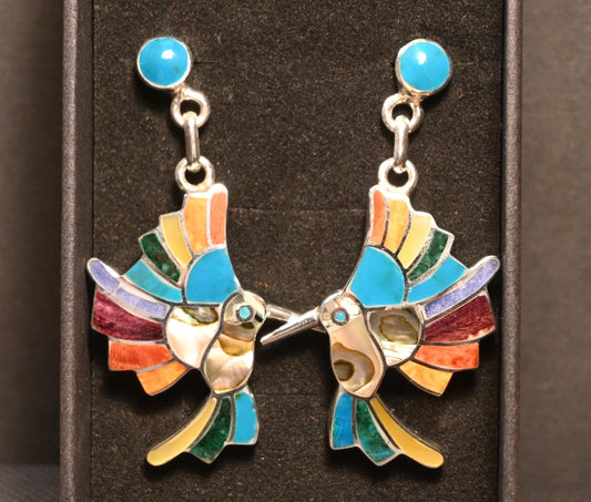Hummingbird Earrings 950 Silver